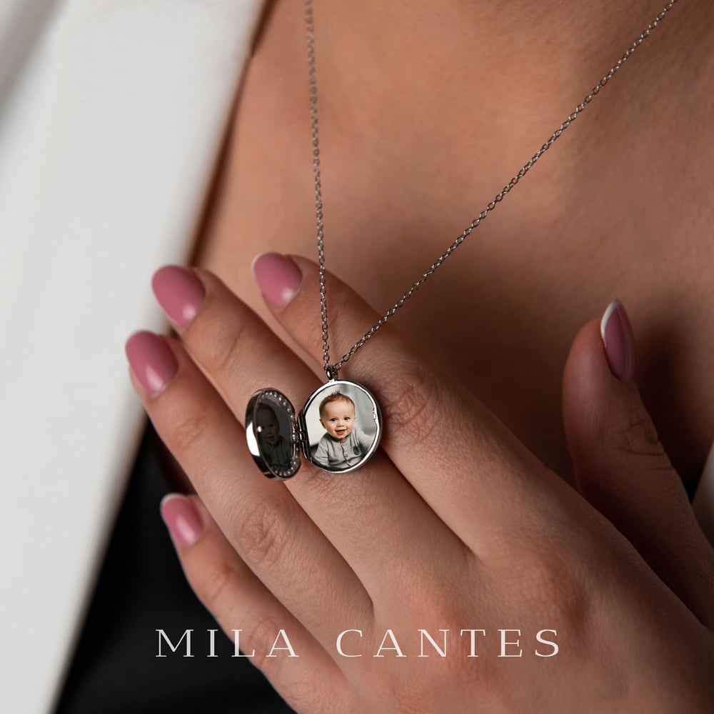 LUNA LOCKET | My Baby | Sterling Silver - MILA CANTES