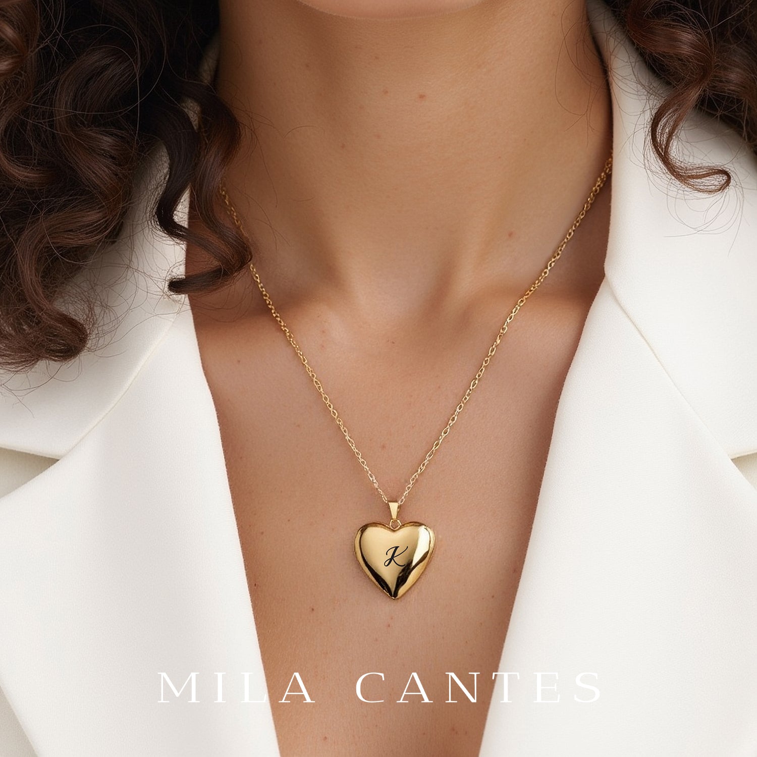 HEART LOCKET | Baby Initial - MILA CANTES